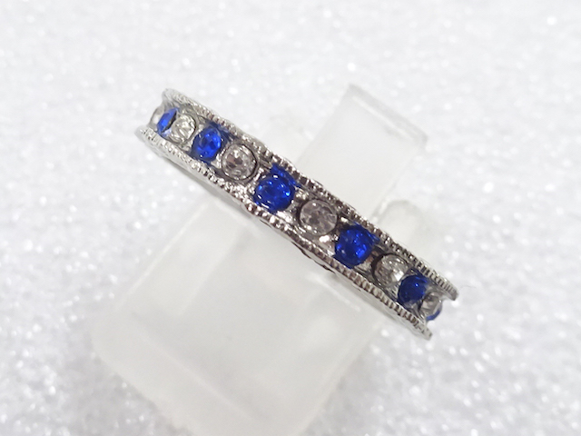 JAPANESE KIMONO / ANTIQUE CRYSTAL RING (SIZE 16)